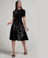 Tulip Embroidered Skater Dress